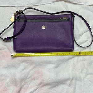 Purple Coach crossbody